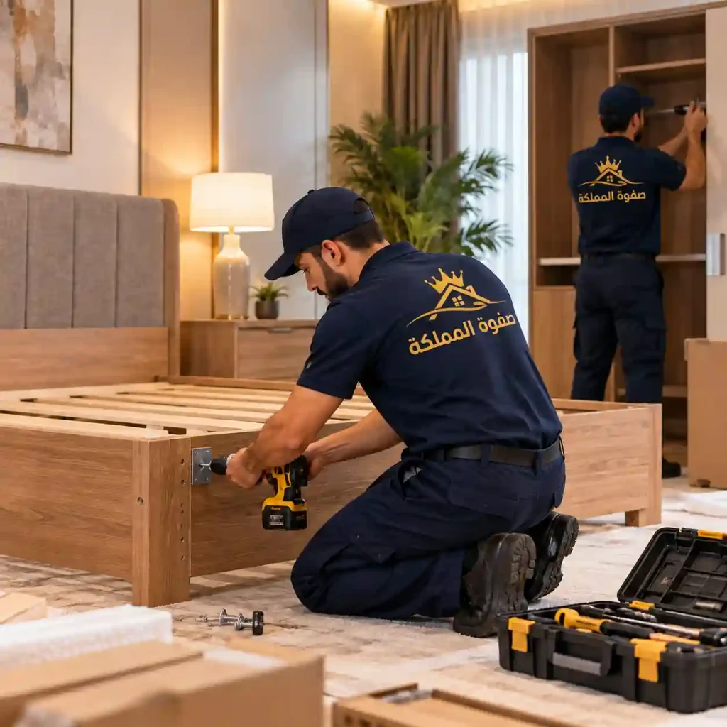 warm bedroom furniture assembly